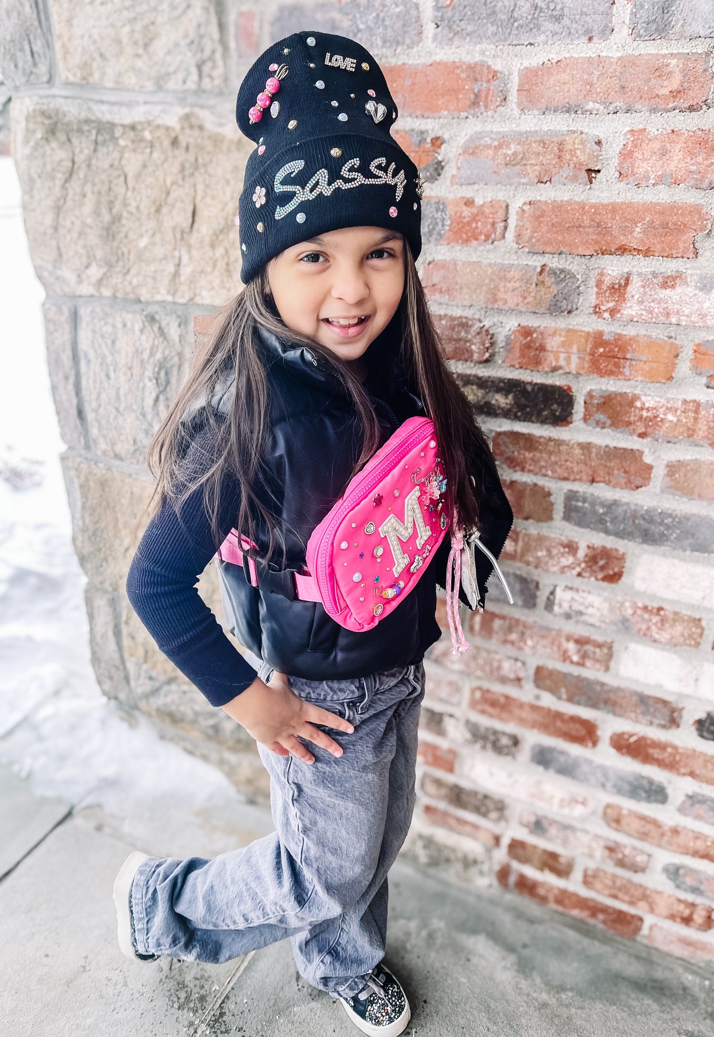 Kids “Sassy” Junk’d beanie