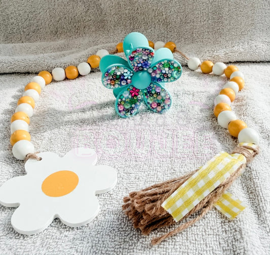 Junk’d Flower Clip-Spring Blue