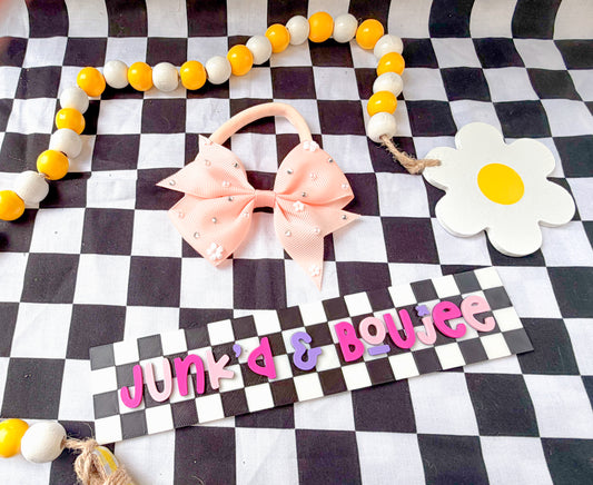 Perfect Peach Junk’d Bow on Nylon