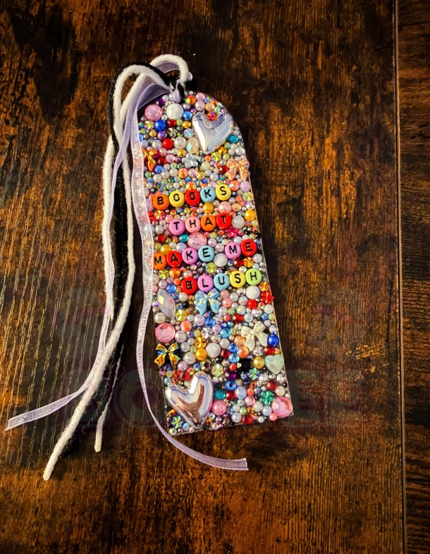“Books that make me Blush” Junk’d Acrylic BookMark