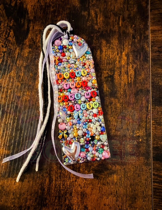 “Books that make me Blush” Junk’d Acrylic BookMark