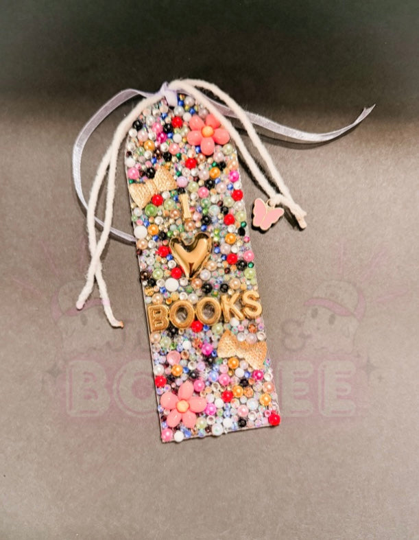 “I 💛 Books” Junk’d Acrylic Bookmark
